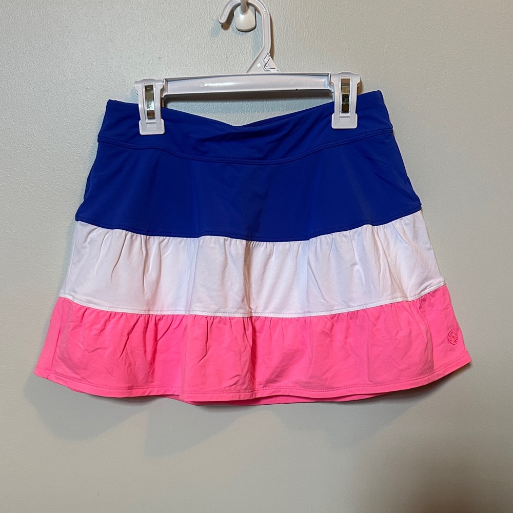 Lilly Pulitzer Blue, White, and Pink Luxletic Skirt.  Women’s XS.